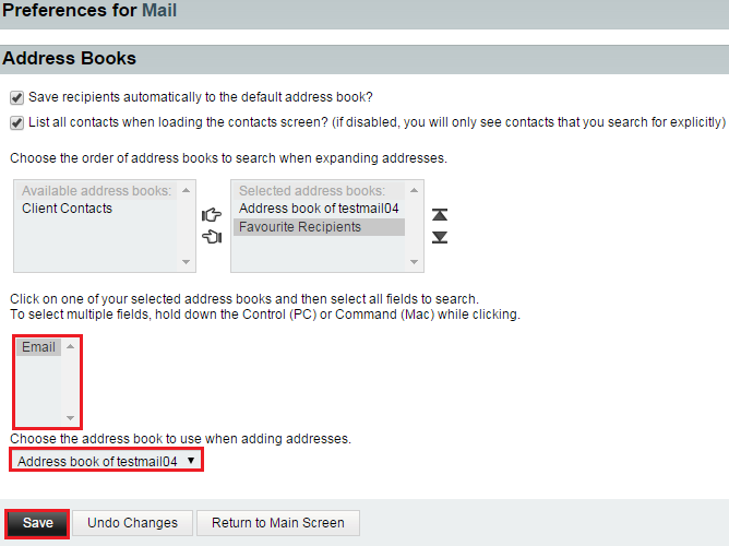 EasyMail address book mail preferences3.png