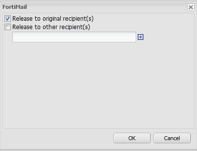 Fortimail release personal quarantine item.png
