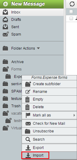 EasyMail import folder1.png
