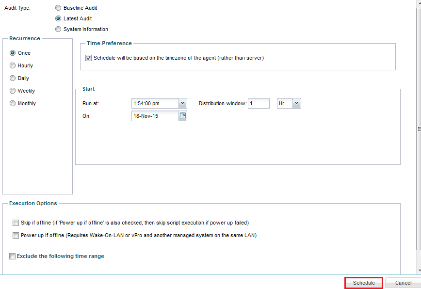 Kaseya click Schedule Audit 2.png