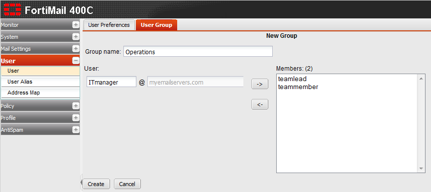 Fortimail configure user group.png