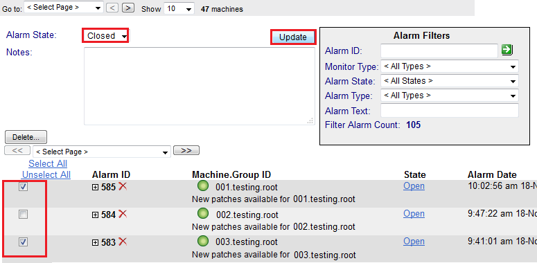 Kaseya click Alarm Summary Close Alarm Option 2.png