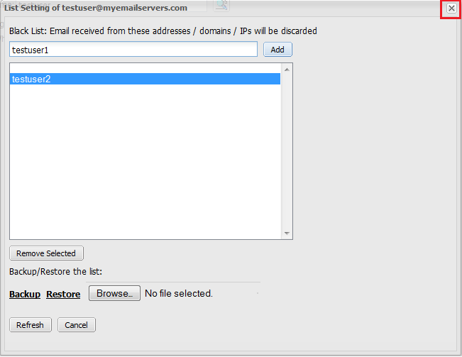 Fortimail edit black list.png